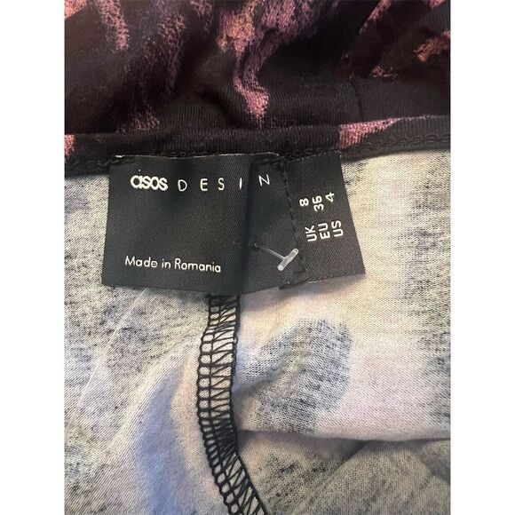 NWOT ASOS Women's Cami Lace Bust Mini Dress in Animal Print Size 4 - Picture 5 of 7